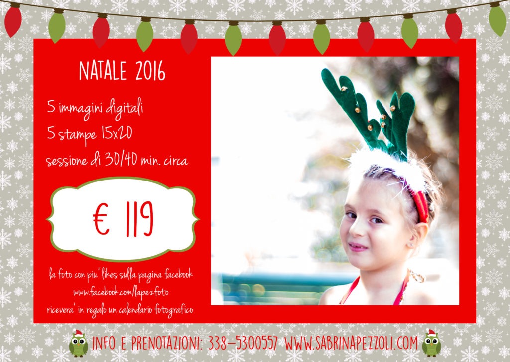 sessione fotografica natalizia