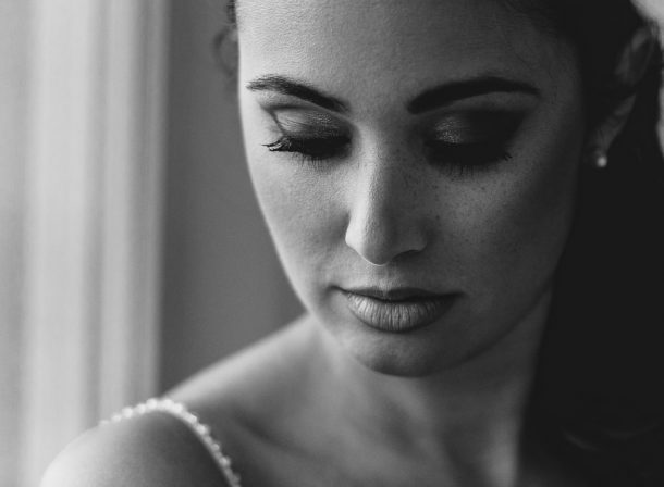 ritratto sposa bianco e nero